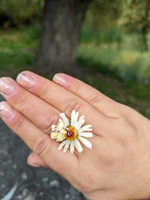 🌼 Simfonia Naturii: Inel cu Margaretă – Cadoul Perfect - Thumbnail 4